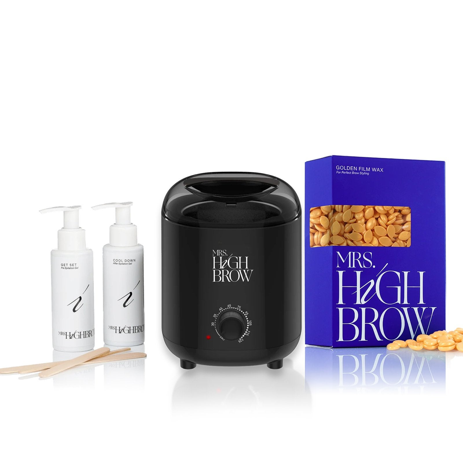 Mrs. Highbrow Wax Starter Kit - Waskit voor Wenkbrauwen, Ophalen of Verzenden, Zo goed als nieuw, Overige typen