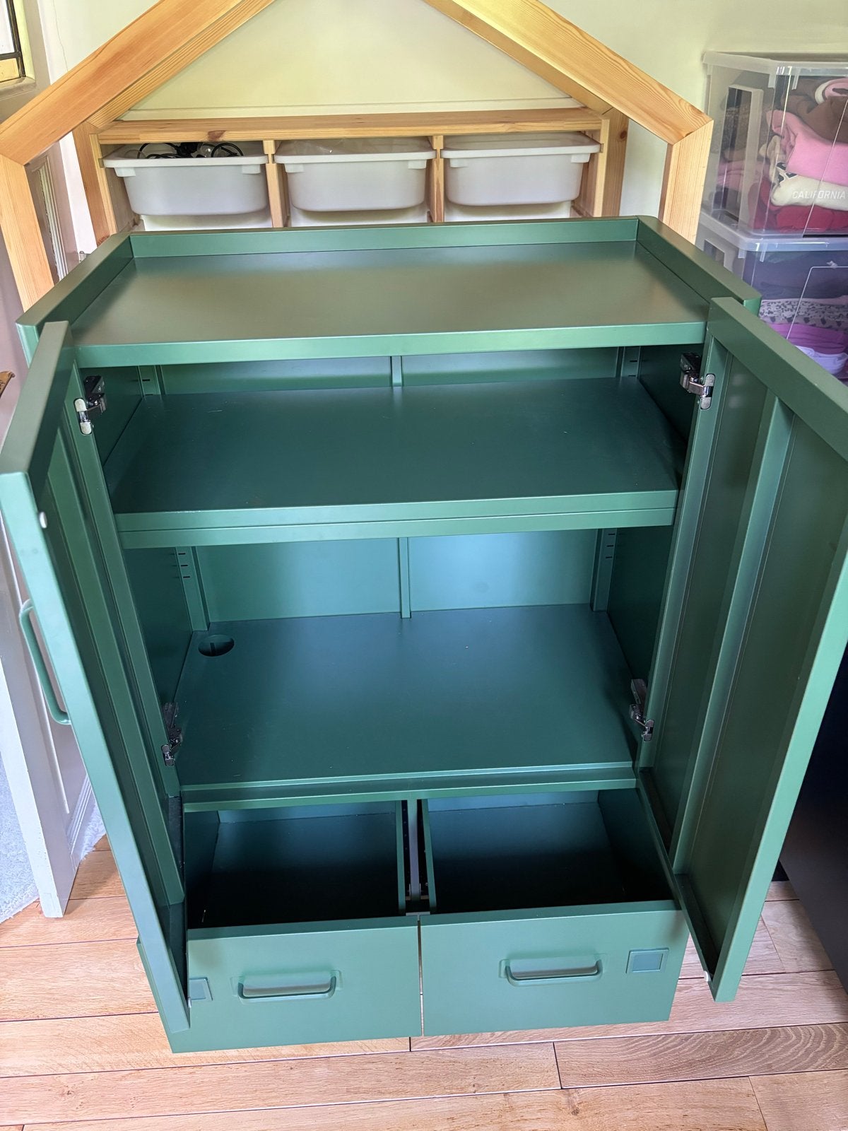 IKEA PS 2014 metalen kast met lades., 100 tot 150 cm, Zo goed als nieuw, Metaal, Met lade(s)