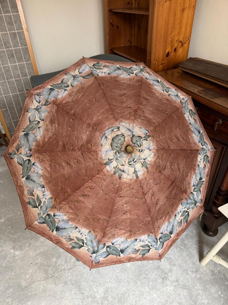 Antieke parasol - Uniek verzamelobject met bloemmotief, Sieraden, Tassen en Uiterlijk, Paraplu's, Ophalen of Verzenden, Gebruikt