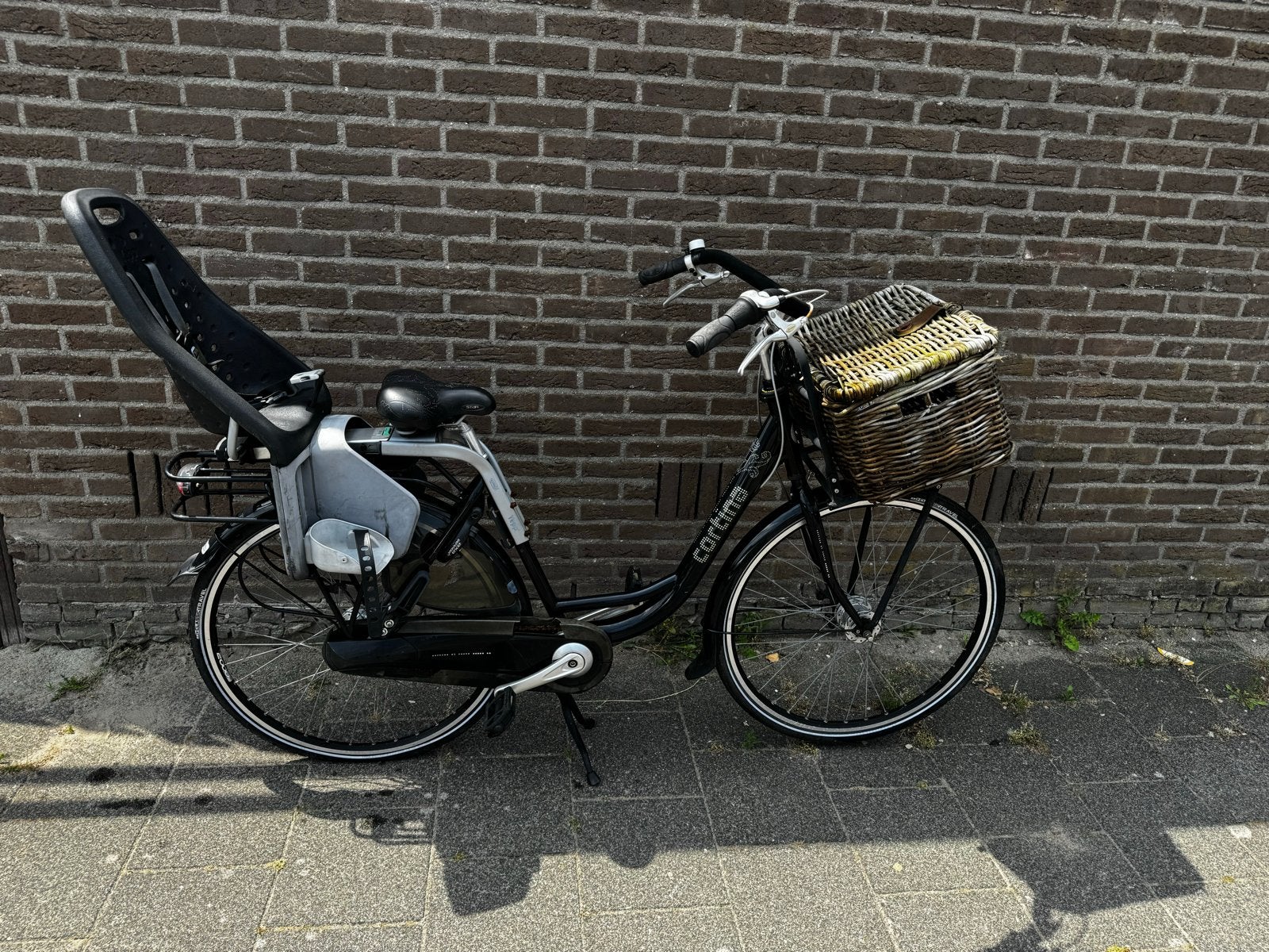 Cortina Common Family Bike met kinderzitje en mand, Ophalen of Verzenden, Gebruikt, Overige merken