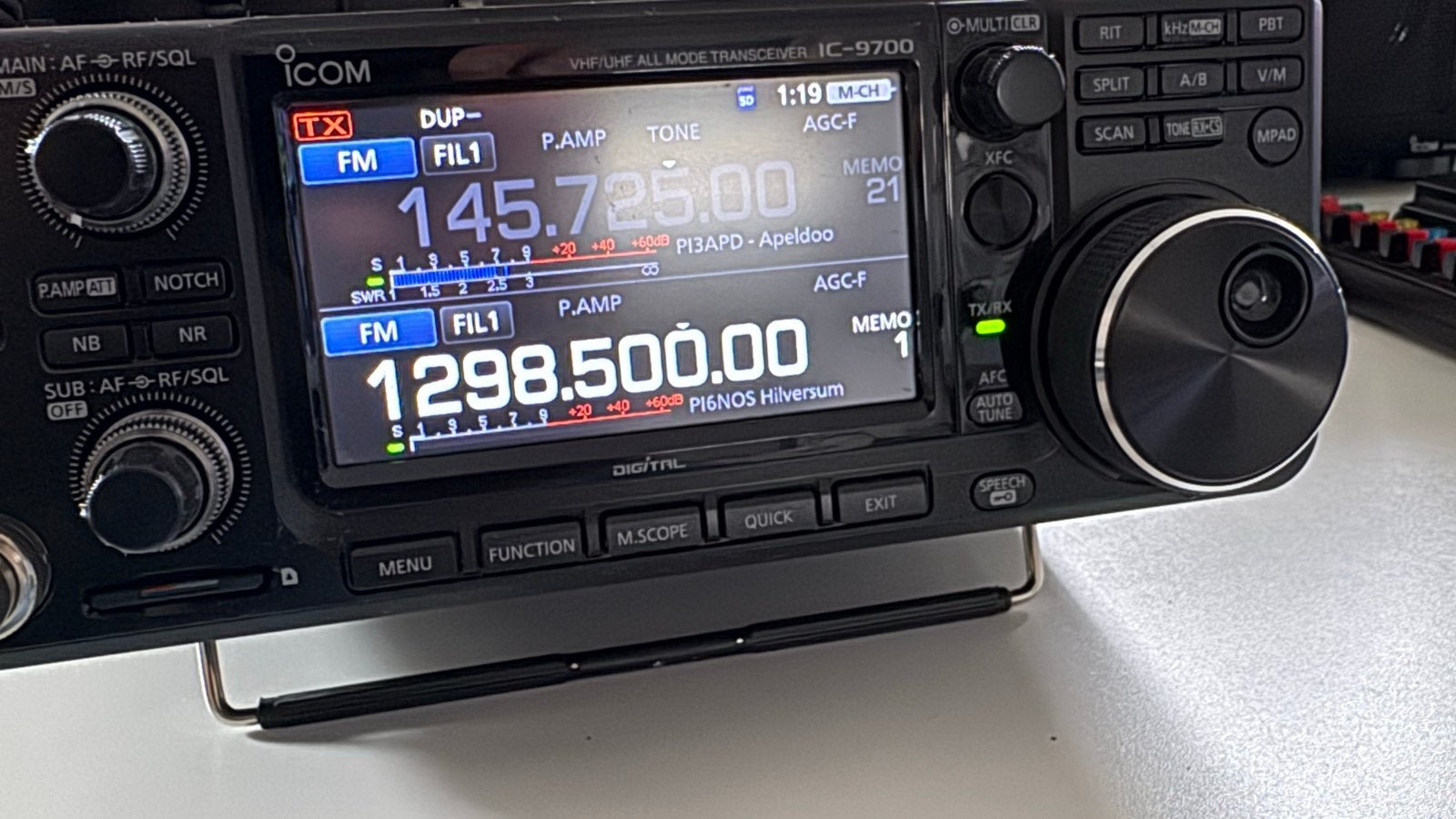 Icom IC-9700 VHF/UHF/1200 MHz All-Mode Transceiver, Telecommunicatie, Ophalen of Verzenden, Zo goed als nieuw, Zender en Ontvanger