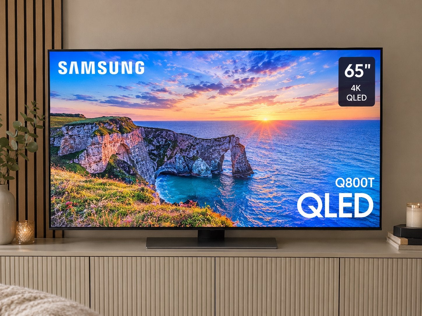 Samsung QE65Q800T 65 inch 8K QLED-tv - defect, Ophalen, QLED, 8k (UHD), 100 Hz