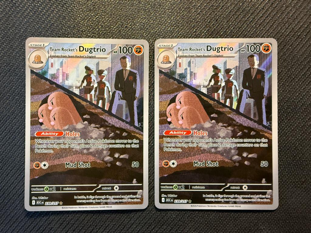 Team Rocket’s Dugtrio 239/217 Ascended Heroes Pokemon, Ophalen, Nieuw, Losse kaart