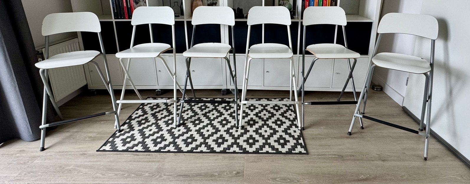 Barkrukken , 6 , ikea , wit., Ophalen, 60 tot 90 cm