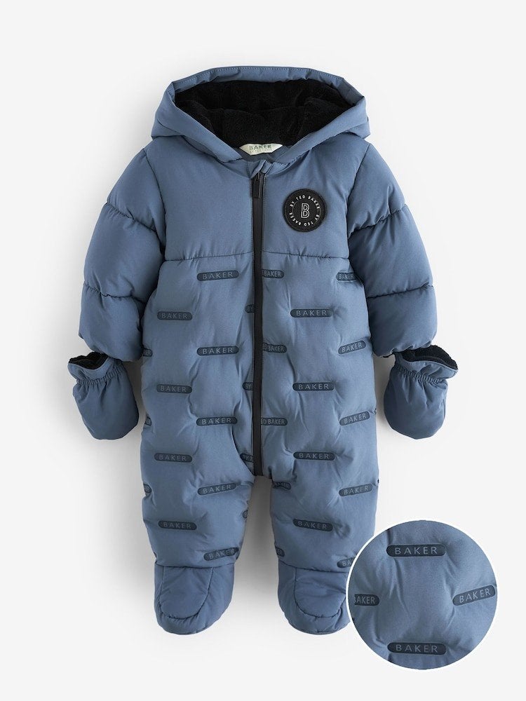 Ted Baker Blauw Regenbestendig Sneeuw pak 74 cm, Ophalen of Verzenden, Zo goed als nieuw, Baker by Ted Baker, Jongetje of Meisje