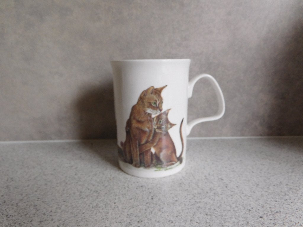 Mok Fine Bone China Cat Lovers Korthaar Roy Kirkham, Overige merken, Zo goed als nieuw, Overige stijlen, Porselein