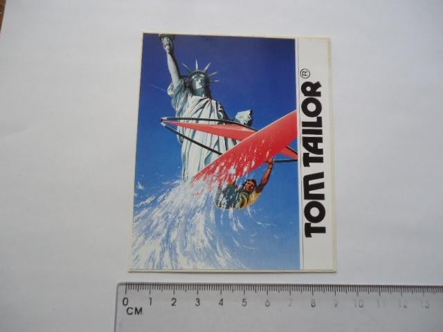 sticker oud Windsurf Tom Tailor statue liberty new york ny u, Verzenden, Zo goed als nieuw, Bedrijf of Vereniging