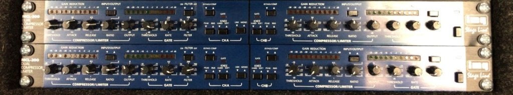 2 x Stage Line MCL-200 Dual Compressor Limiter X 2, Muziek en Instrumenten, Effecten, Ophalen of Verzenden, Compressor