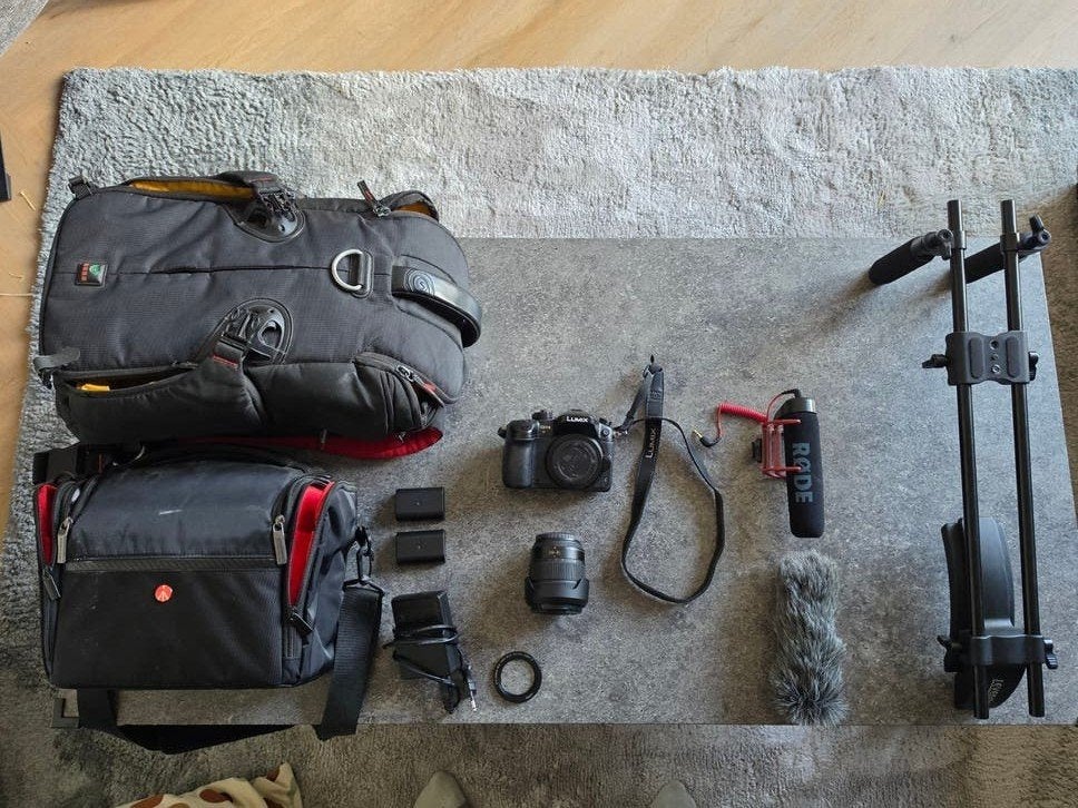 Panasonic Lumix GH4 met 12-60mm lens en accessoires, Camera, Ophalen, Gebruikt
