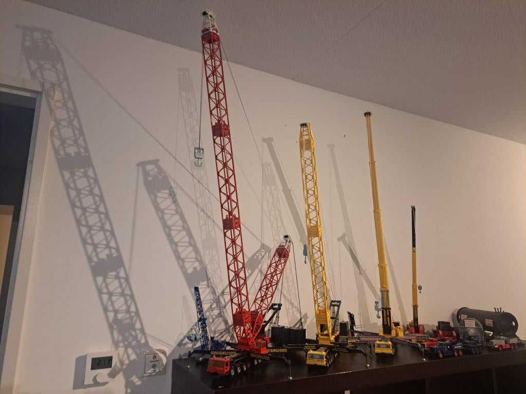 Siku kranen en bouwvoertuigen, Ophalen, Zo goed als nieuw