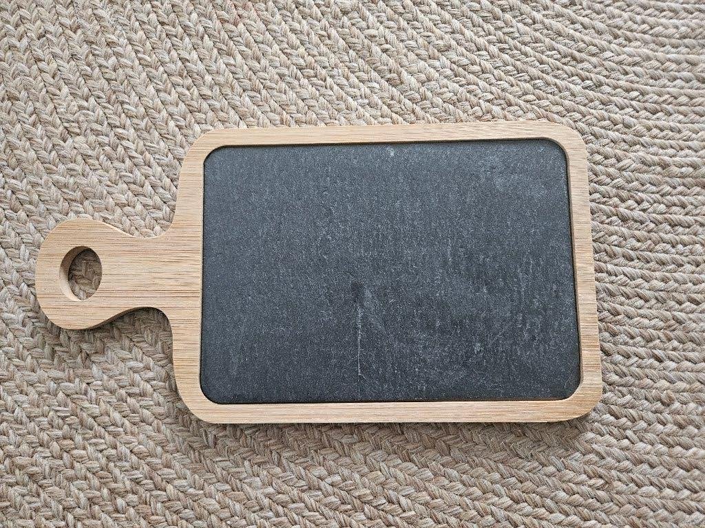 Houten plankje met leisteen, Ophalen of Verzenden, Zo goed als nieuw