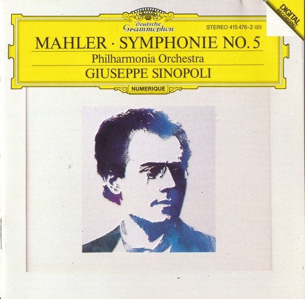 MAHLER Symphonie no. 5 CD SINOPOLI DG, Ophalen of Verzenden, Modernisme tot heden, Zo goed als nieuw, Orkest of Ballet