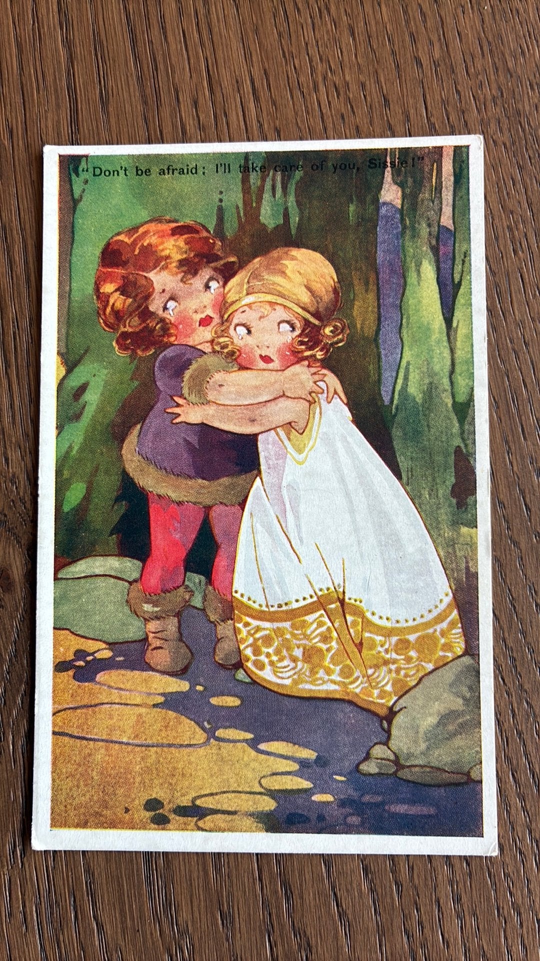 Kinderkaart. Wees niet bang, ik zorg voor je., Ophalen of Verzenden, 1940 tot 1960, Kinderen