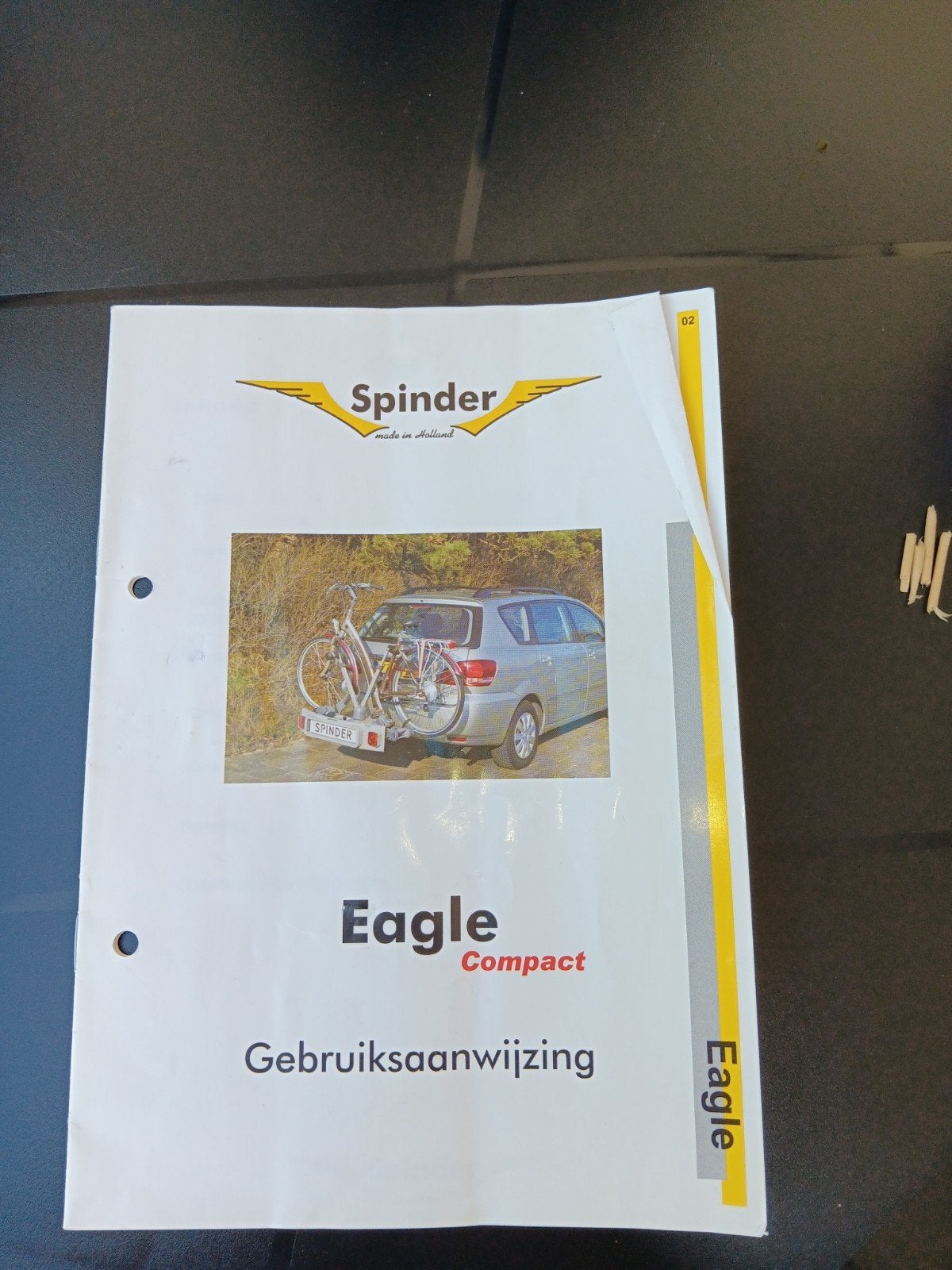 Spinder Eagle Compact Trekhaak Fietsendrager, Auto diversen, Fietsendragers, Ophalen, 2 fietsen, Gebruikt, Trekhaakdrager