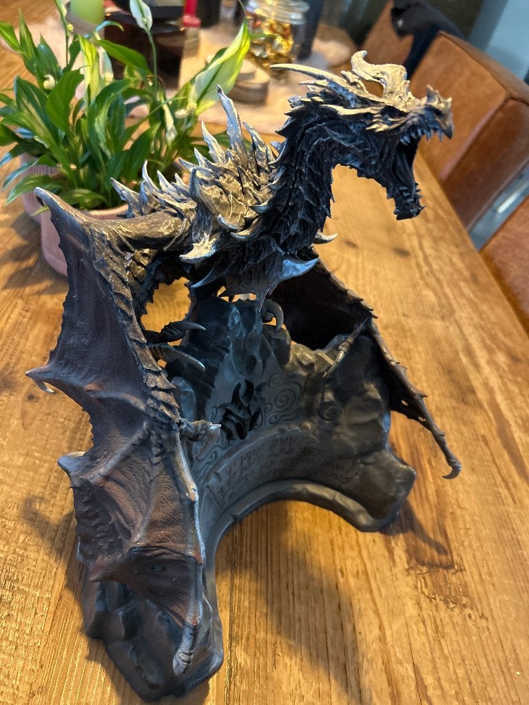 Skyrim Alduin statue - no box, Ophalen, Zo goed als nieuw, Fantasy