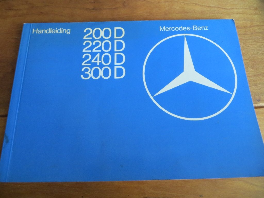 Instructieboek Mercedes 200D 220D 240D 300D W123 1977, Ophalen of Verzenden