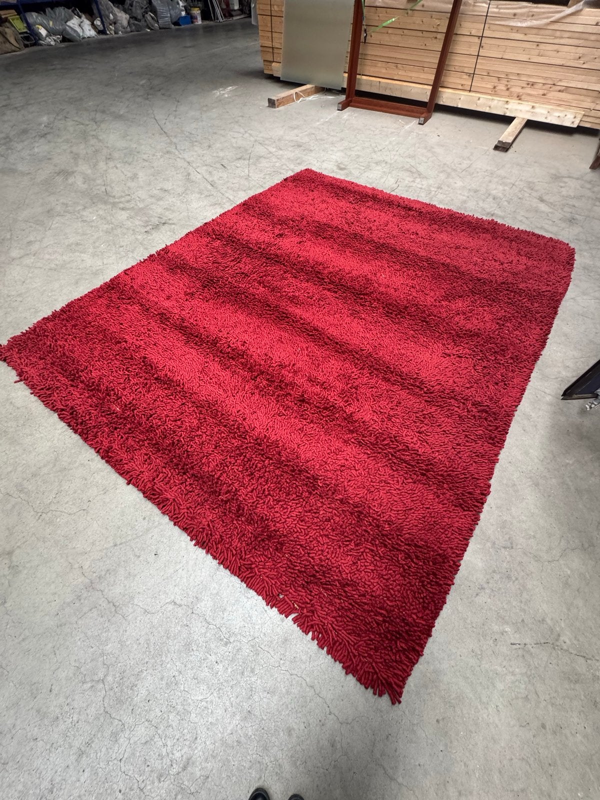 De Millenerpoort Design Karpet 100% Wol - Iselle Rood, Ophalen, Gebruikt, 200 cm of meer, Rechthoekig