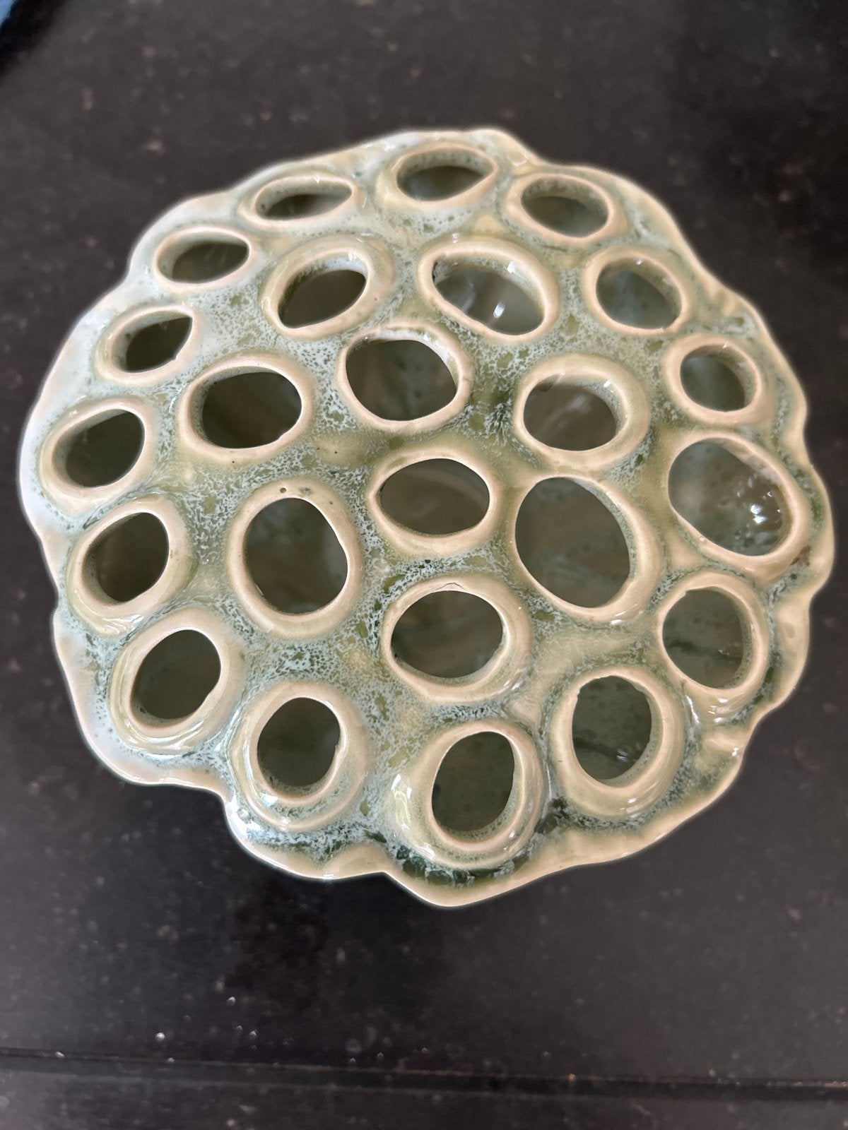 Des Pots flower frog. Groen, Ophalen of Verzenden