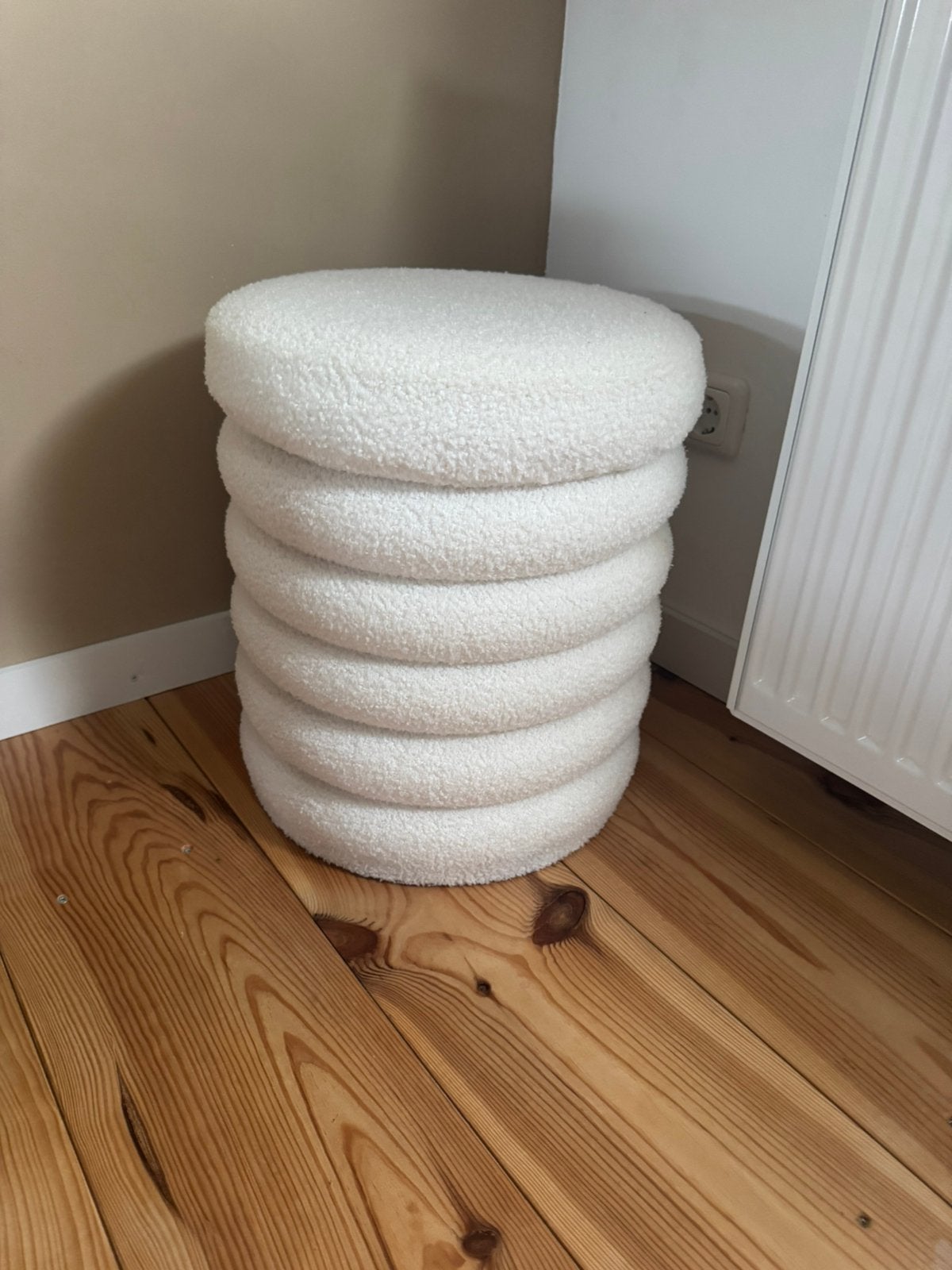 Teddy blouce poef, Ophalen of Verzenden, Rond, Minder dan 50 cm