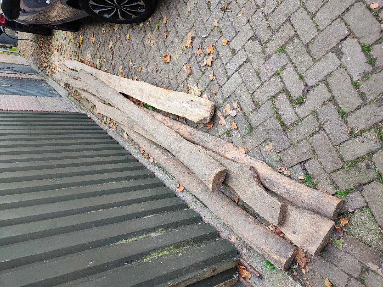 ronde balken palen, Tuin en Terras, Ophalen, 250 cm of meer, Palen