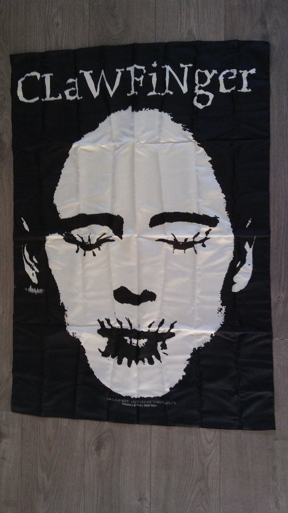 Clawfinger the Truth 1994 vintage logo vlag rapcore band, Verzenden, Zo goed als nieuw