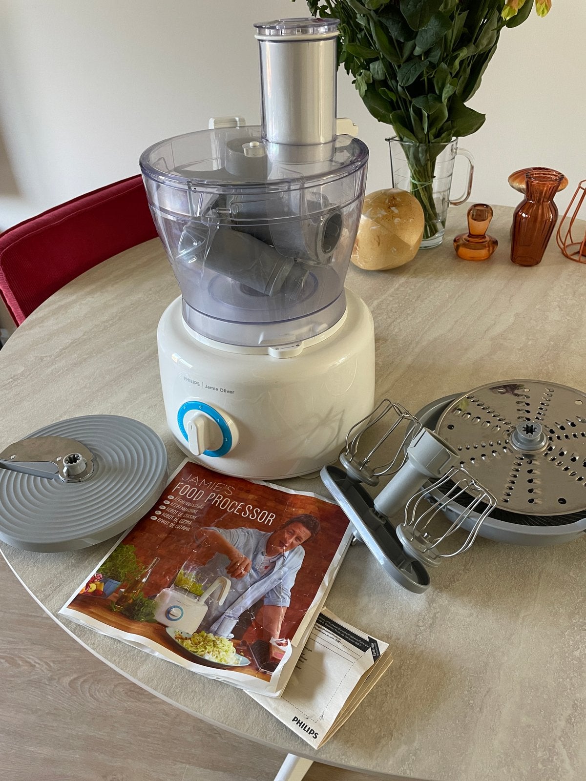 Keukenmachine Philips HR7782/00 Jamie Oliver, Witgoed en Apparatuur, Keukenmixers, 4 liter of meer, Ophalen, Zo goed als nieuw