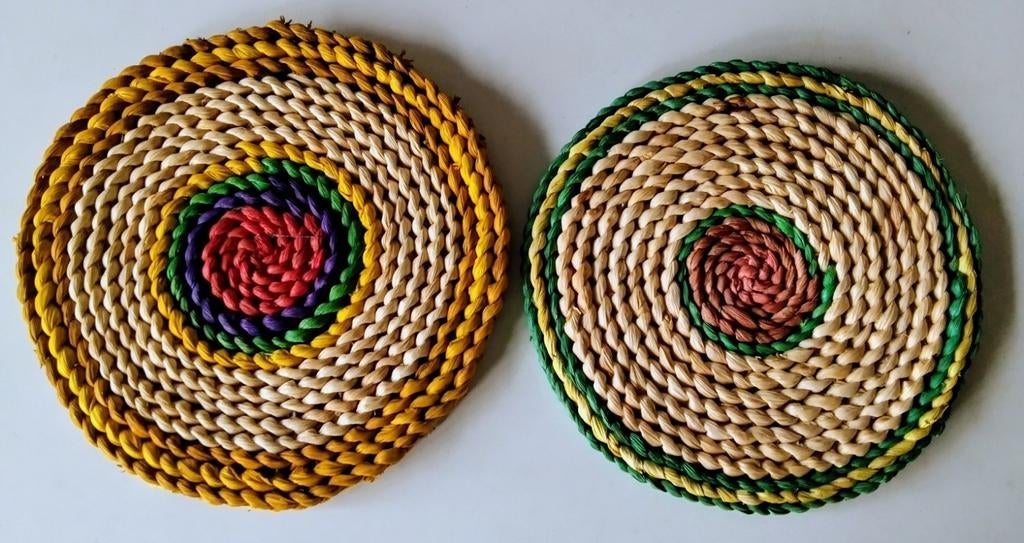 2 onderzetters van natuurlijke materialen, vintage, nieuw, Ophalen of Verzenden, Nieuw