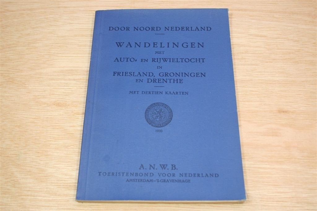 Door Noord Nederland [1933] — 13 Uitklapbare Kaarten, Boeken, Ophalen of Verzenden, Gelezen