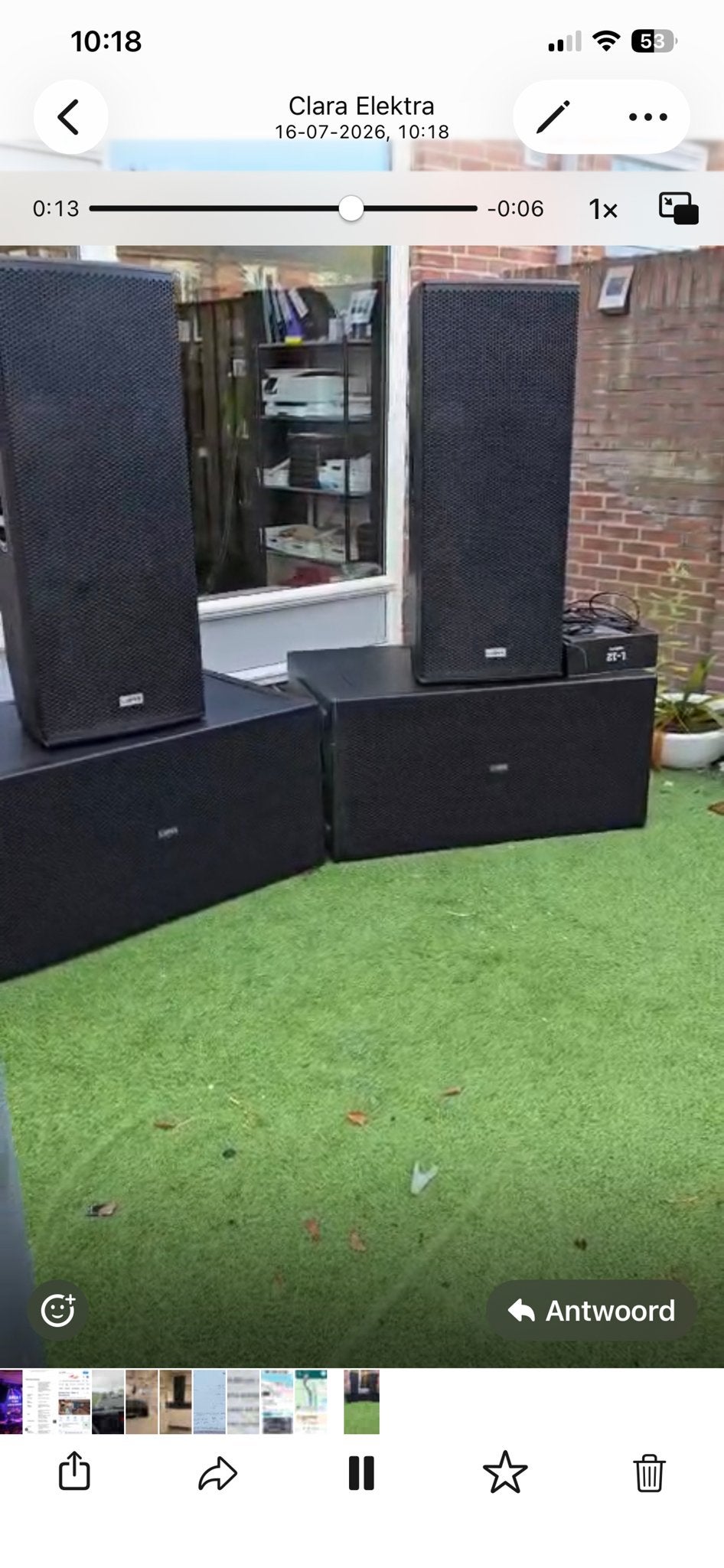 Lynx Pro Audio actieve Geluidset: 2 ADP 215 Tops & 218 Subs, Ophalen of Verzenden, Gebruikt
