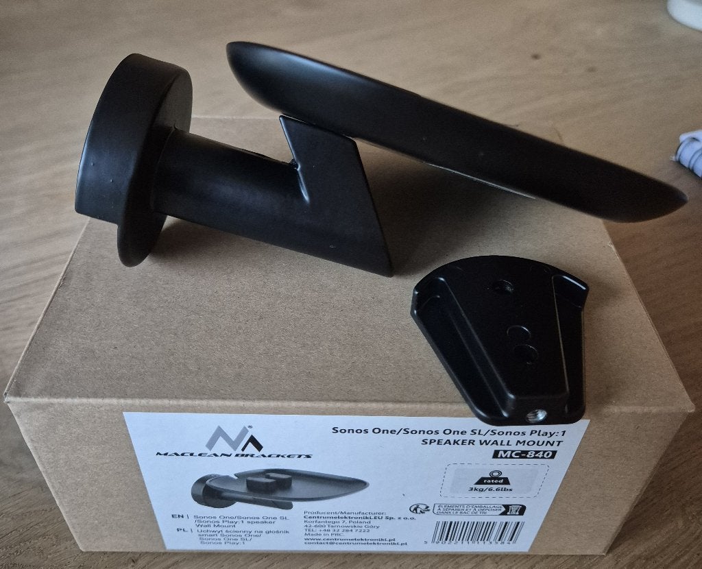 [NIEUW] Muurbeugel voor Sonos One MC-840 Maclean Brackets 2x, Audio, Tv en Foto, Luidsprekers, Inclusief muurbeugels, Overige typen