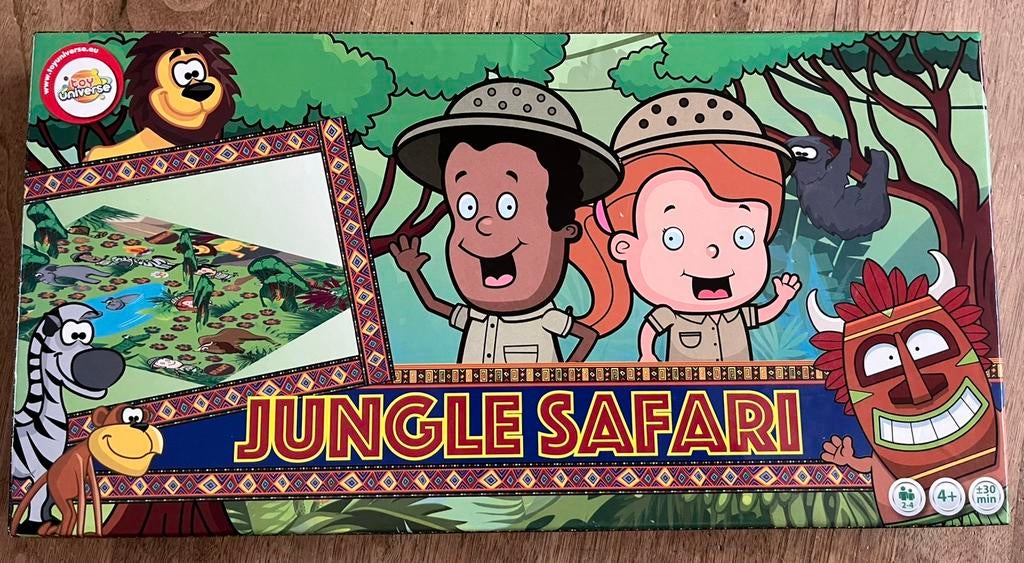 Spel Jungle Safari, Hobby en Vrije tijd, Gezelschapsspellen | Bordspellen, Drie of vier spelers, Ophalen, Gebruikt