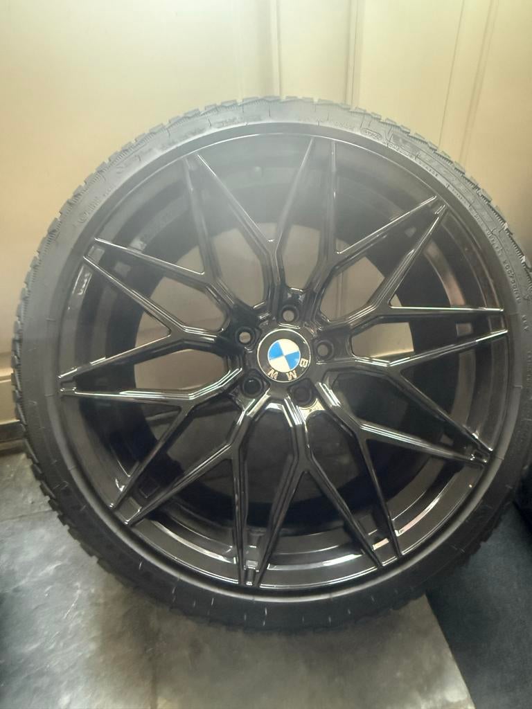 BMW winterset 3-serie 19inch G20/G21 breedset - Nieuwstaat, 19 inch, Gebruikt, Banden en Velgen, Personenwagen