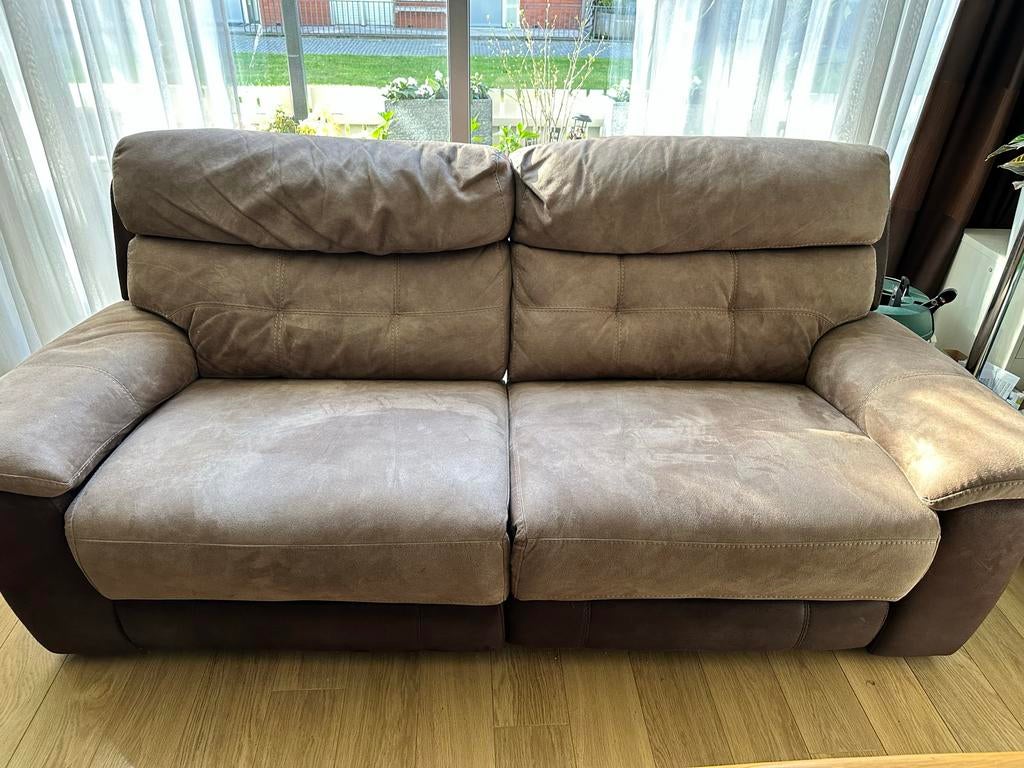 Comfortabele 2-zitsbank met relaxfunctie, Huis en Inrichting, Banken | Bankstellen, Gebruikt, Rechte bank, Tweepersoons, 150 tot 200 cm