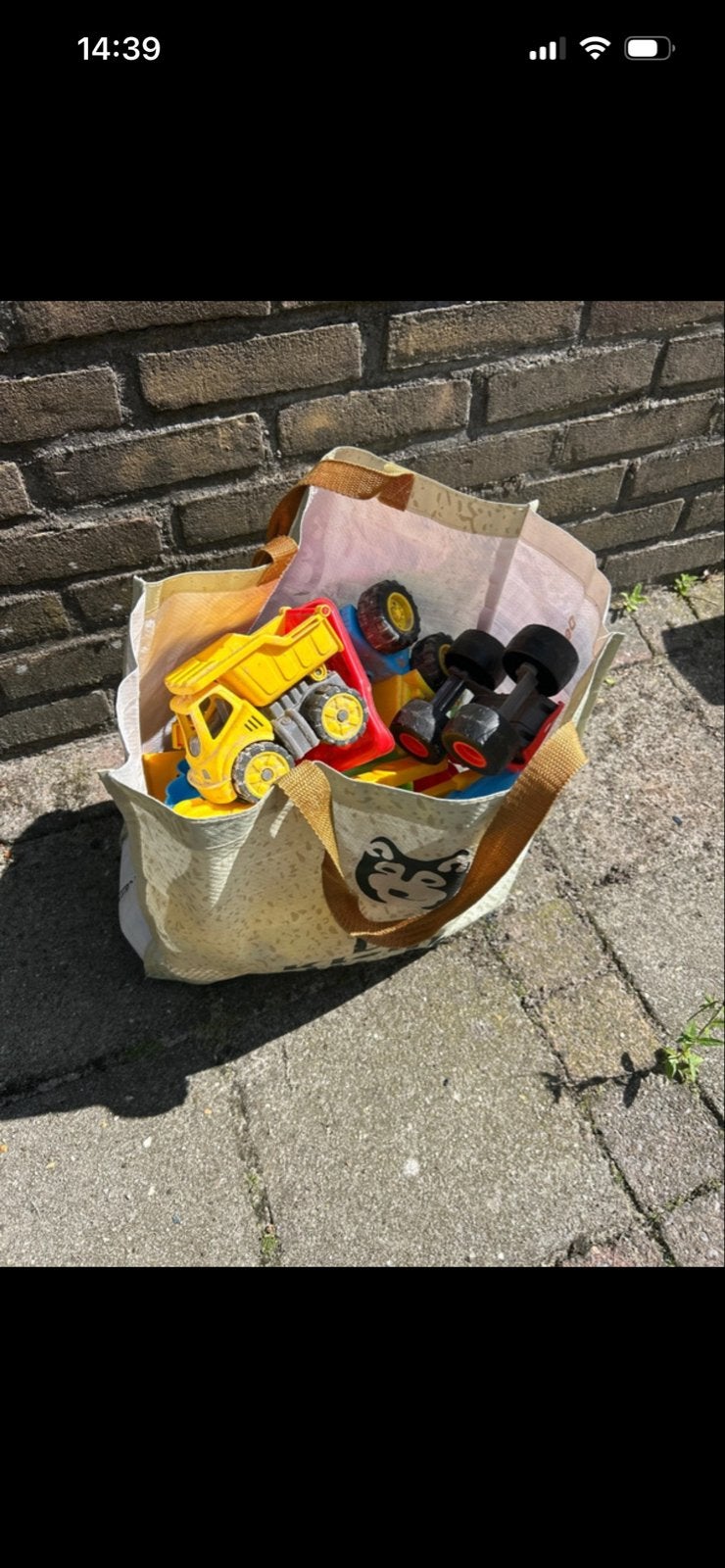 Zandbak speelgoed: schepjes, harkjes, auto's, gieter, Ophalen, Gebruikt