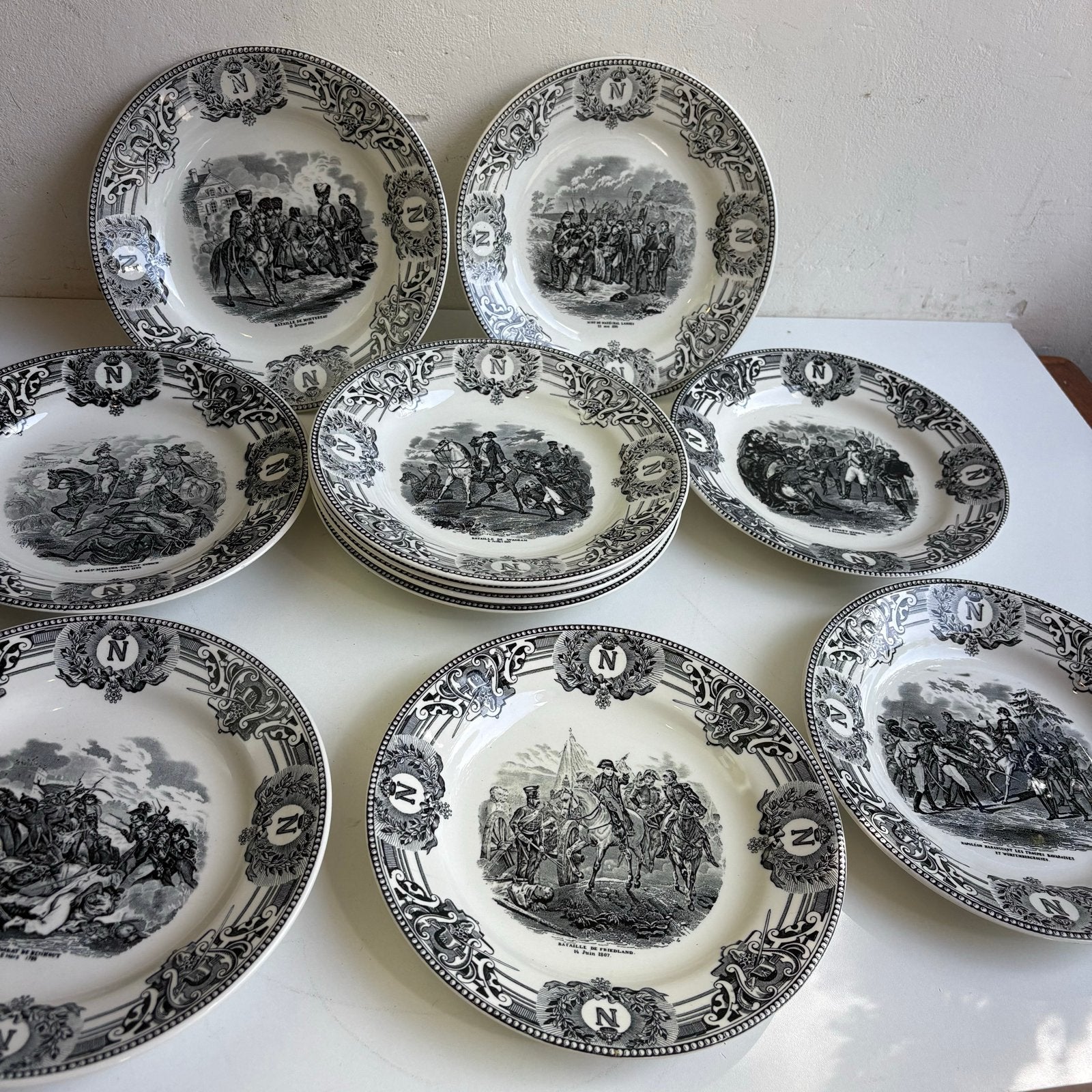 Boch Frères Napoleon borden - set van 11, Antiek en Kunst, Ophalen of Verzenden