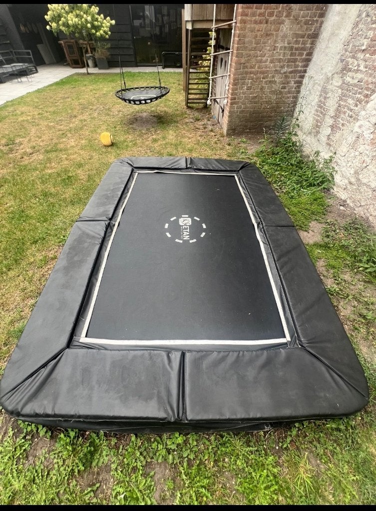 Inground Etan Premium Gold Trampoline, Ophalen, Gebruikt