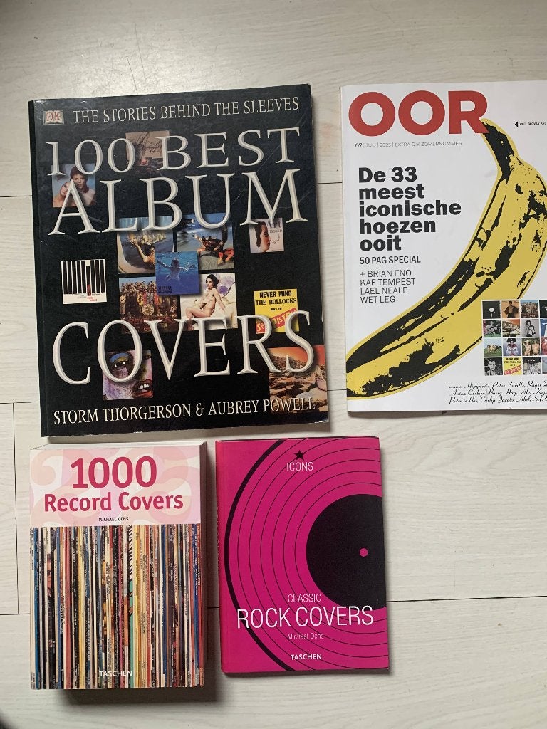 Bundel boeken Album Covers, Boeken, Muziek, Ophalen of Verzenden, Zo goed als nieuw, Overige onderwerpen