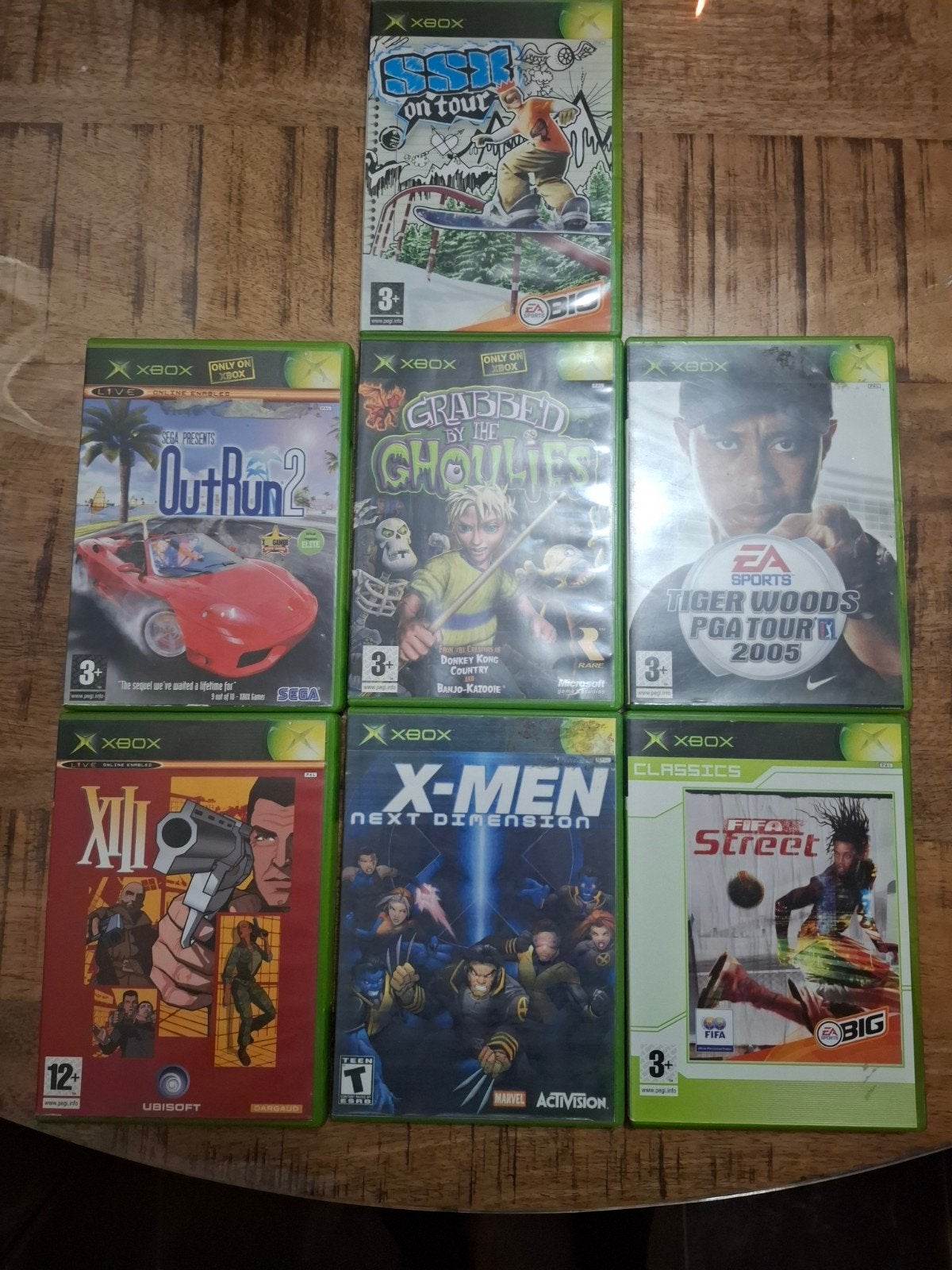 7 Xbox spellen: OutRun 2, XIII, X-Men, FIFA Street en meer!, Gebruikt, Overige genres, Ophalen of Verzenden, 3 spelers of meer