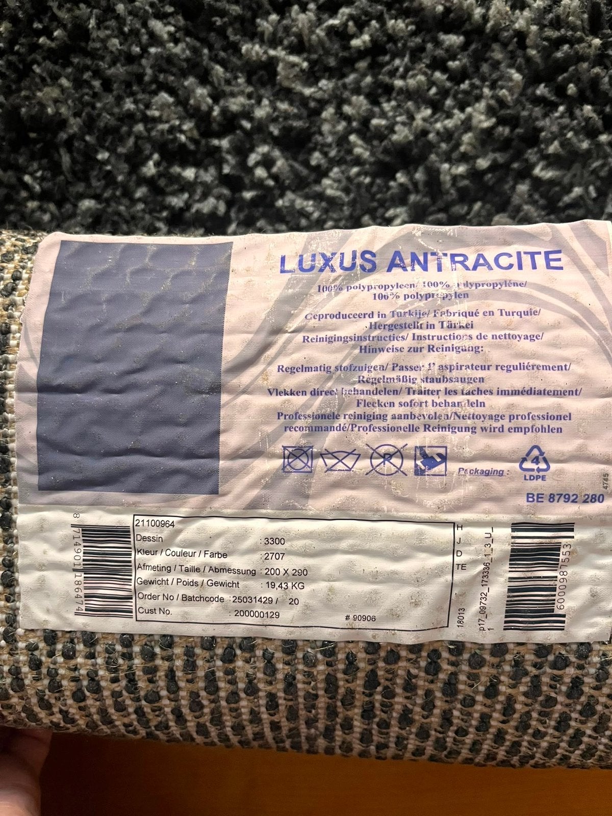 Carpet/vloerkleed, Ophalen, Gebruikt