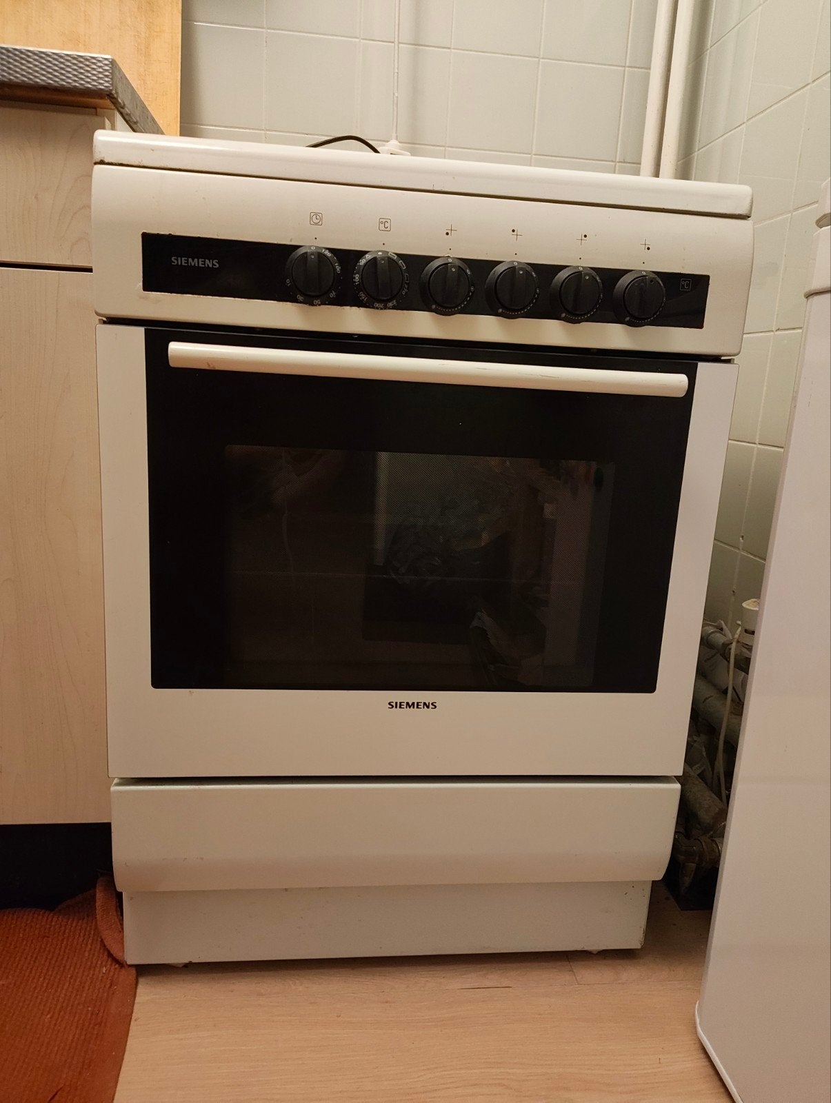 Siemens Oven + Gasfornuis, Ophalen, Gebruikt, 4 kookzones, Gas