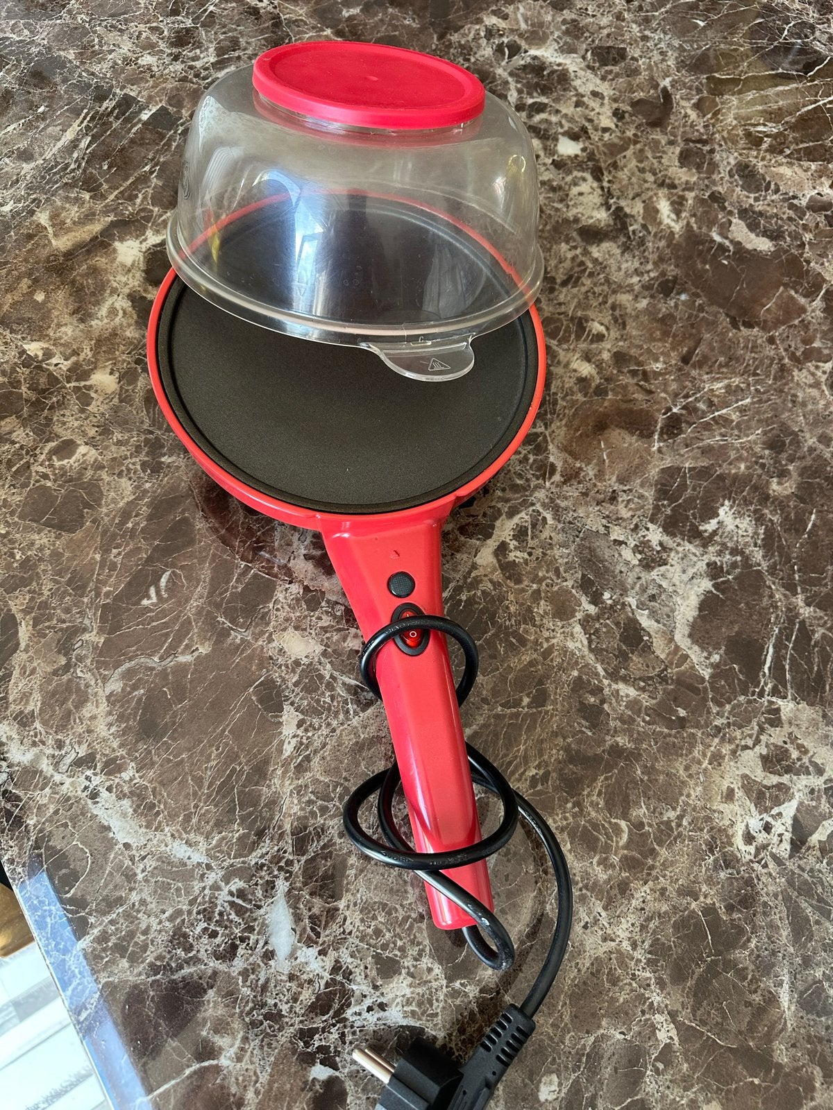 Mini Crêpe Maker / Pannenkoekenmaker - Rood, Ophalen, Gebruikt