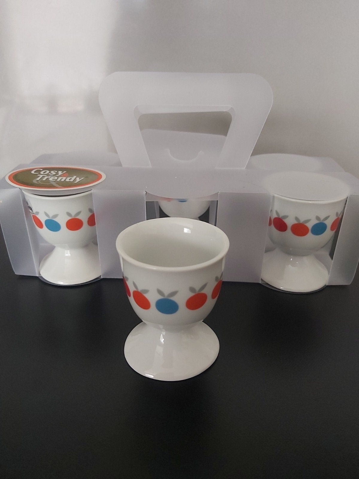 Set van 6 Cosy Trendy eierdopjes, Keramiek, Overige typen, Nieuw, Ophalen of Verzenden