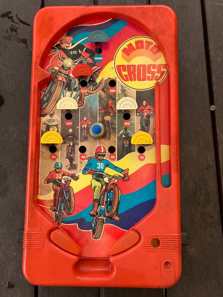 Vintage Tafel flipperkast "Moto Cross"., Verzamelen, Automaten | Flipperkasten, Overige merken, Gebruikt, Mechanisch, Ophalen of Verzenden