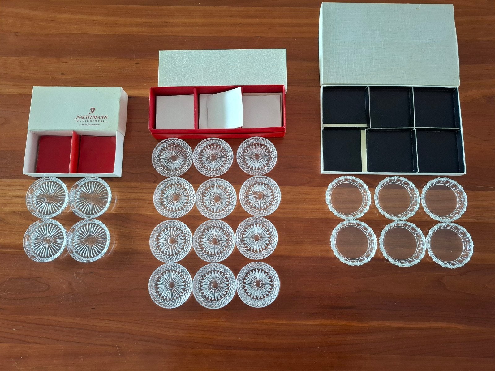 22 Nachtmann Bleikristall onderzetters, Glasonderzetter, Ophalen of Verzenden, Zo goed als nieuw, Overige kleuren