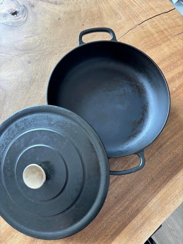 Cast iron pot with lid - Royal van Kempen & Begeer 28 cm, Ophalen, Gebruikt, Gietijzer