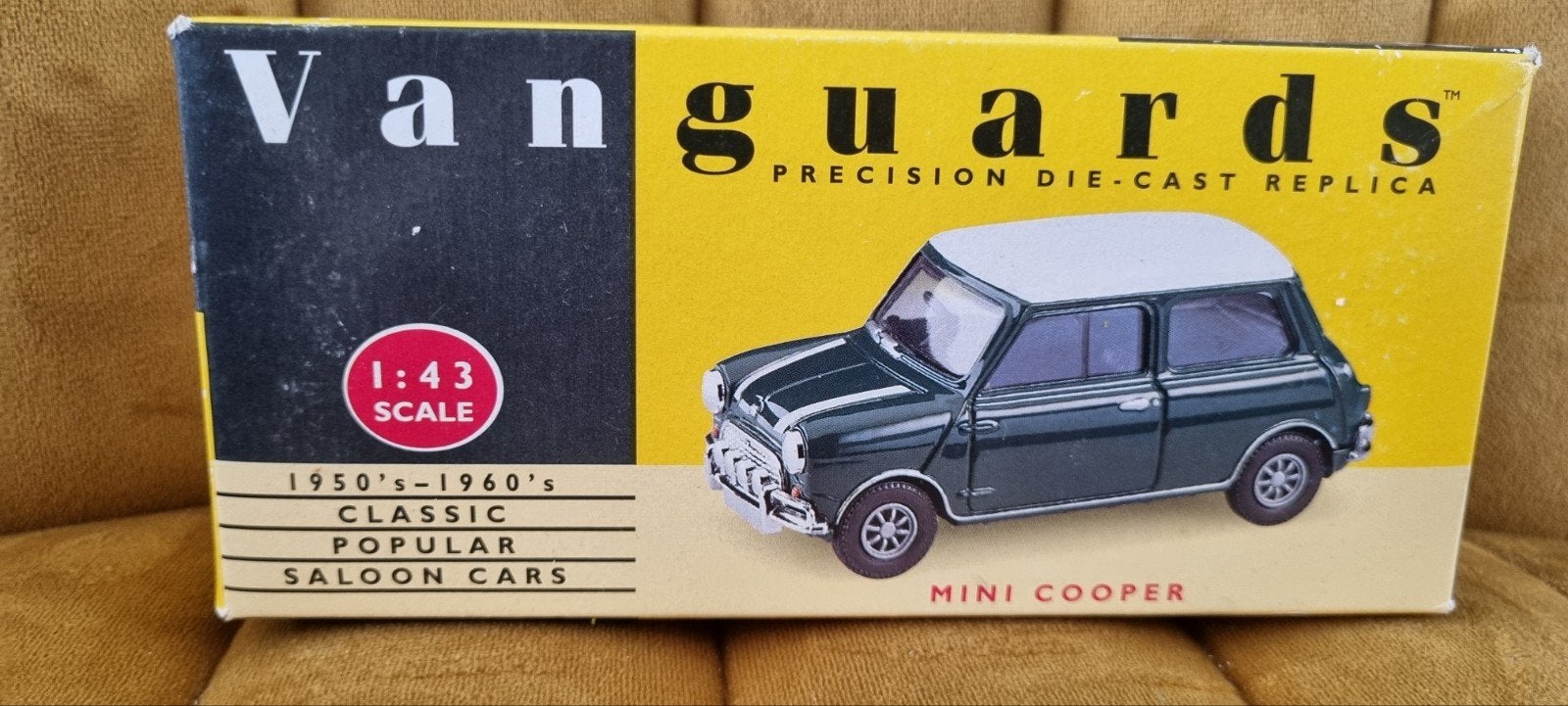 Mini Cooper groen met wit dak en strepen Vanguards, Ophalen of Verzenden, Nieuw, Auto, Vanguards