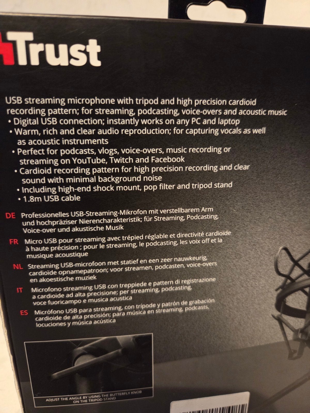 Trust Lance PC Laptop Microfoon, Ophalen of Verzenden, Gebruikt