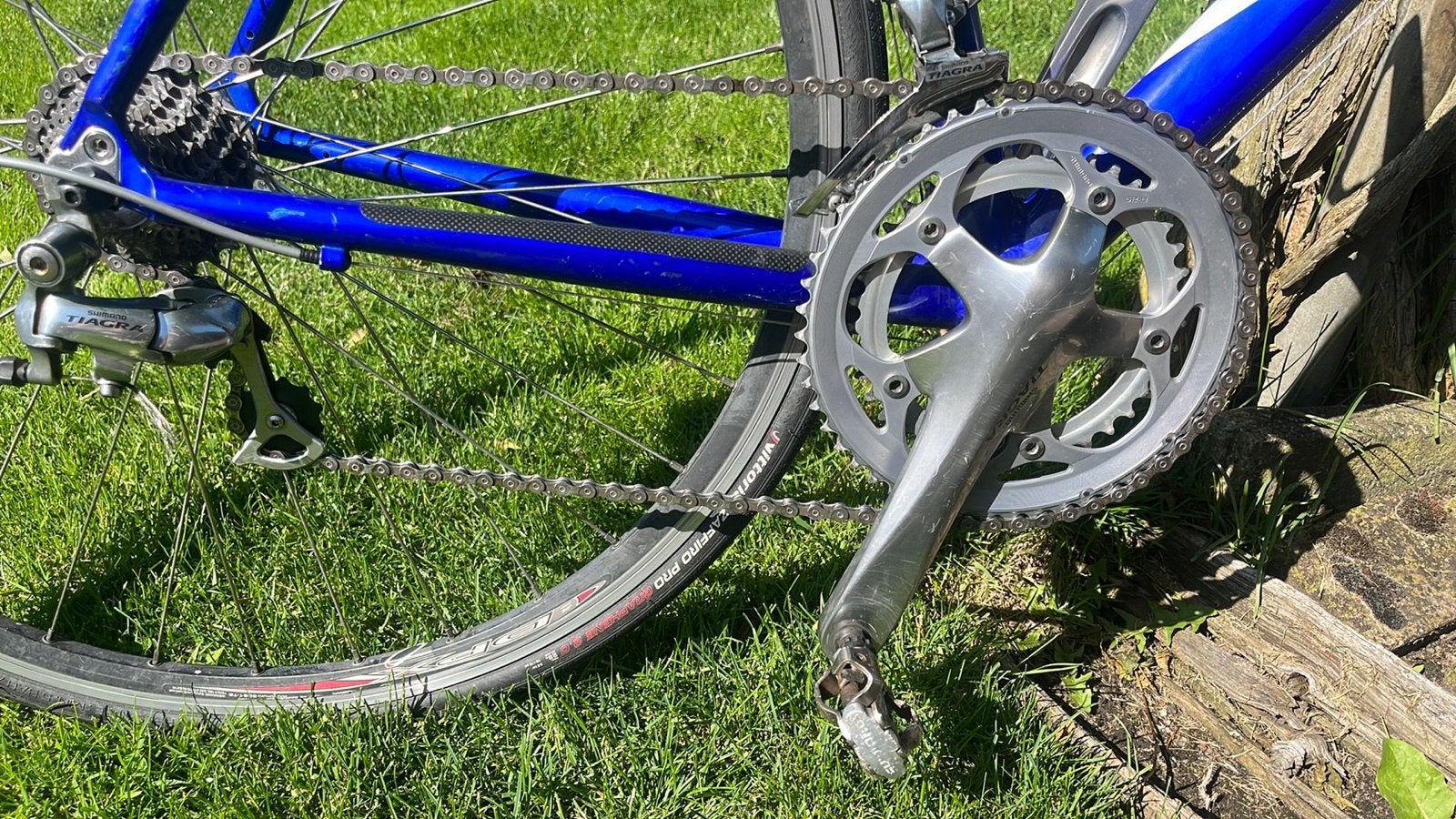 Target racefiets, blauw, Shimano Tiagra 56cm, 28 inch, Gebruikt, Aluminium, 15 tot 20 versnellingen