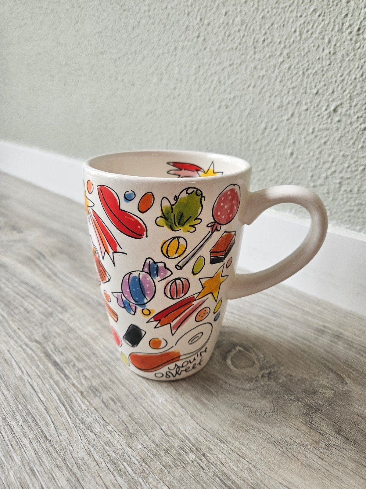 Blond amsterdam XL beker, Huis en Inrichting, Keuken | Servies, Landelijk/Boerenbont, Ophalen of Verzenden, Zo goed als nieuw