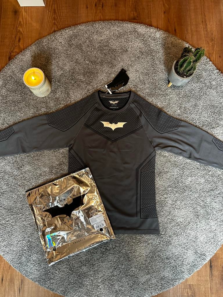 Youngla Batman Longsleeve Compressieshirt Grijs, Ophalen of Verzenden, Nieuw, Maat 52/54 (L), Grijs